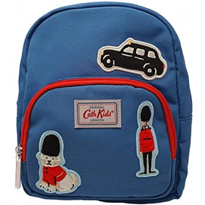Cath Kidston London Badges Solid Kids Mini Rucksack Backpack in Blue Polyester