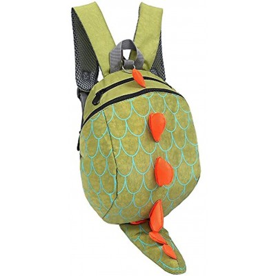 Children's Safety Harness Backpacks Girl Boys Baby Anti-Lost Package Dinosaur Bags Green