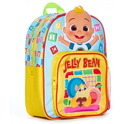 CoComelon Jelly Bean Childrens Backpack Blue Yellow