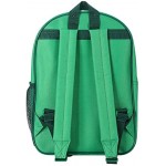 Dinosaur Green Kids Childrens Premium Backpack School Rucksack Travel Bag Boys Girls with side mesh pocket and front zipped pocket