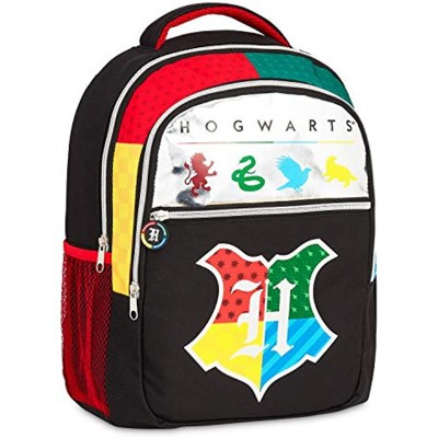 Harry Potter School Bags School Supplies for Children Hogwarts Houses Backpack Spacious Rucksack for School Travel Official Merchandise Harry Potter Gifts for Girls Boys Teens