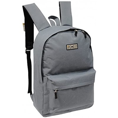 JCB Backpack for School Work Travel Aircraft Carry On Grey
