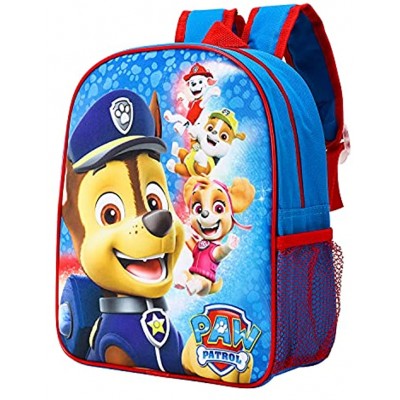 Paw Patrol Kids Childrens Backpack School Rucksack Travel Bag Boys Girls with side mesh pocket