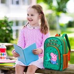 Peppa Pig Kids Childrens Premium Backpack School Rucksack Travel Bag Boys Girls with side mesh pocket and front zipped pocket