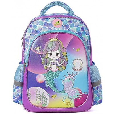 School Backpack for Kids Children Unicorn Purple Pink Casual Daypack Book Bag Rucksack Mermaid Glitter