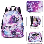School Bags for Girls Boys,Galaxy Water Resistant Durable Casual Basic Backpack for Students