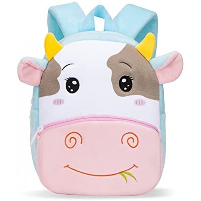 UBORSE Toddler Backpack for Boys Girls Cartoon Plush Children's Backpack Cute Animal Kids School Bags for 1-6 Years Kids