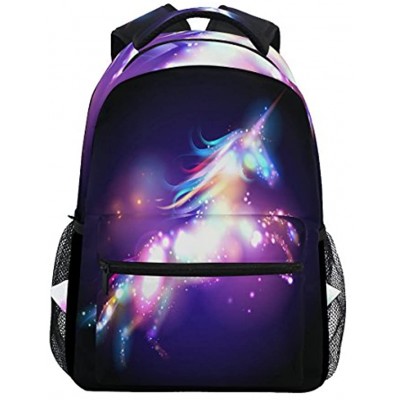 Unicorn Backpacks Rucksack Unicorn School Bag for Girls Boys Casual Schoolbag Adjustable Shoulder Strap Bookbag