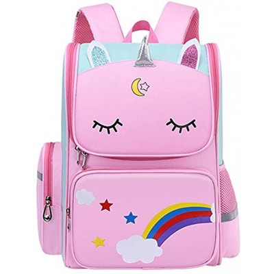 Unicorn School Bags for Girls Light Weight Girls Backpacks  Children's Bookbag Pink School Backpack For Primary kids