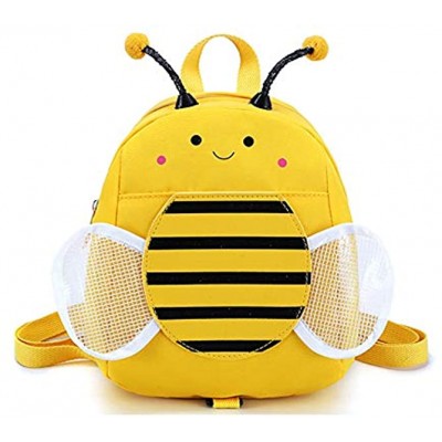 VIDOSCLA Cute Bee Preschool Backpack Kindergarten Baby Bookbag Kids School DailyBag with Anti-Lost Leash