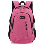 6086# Teimose 15.6inch Laptop Bag Business Case Classic Daypack Bookbag Travel Backpack School Bag Rucksack Pink