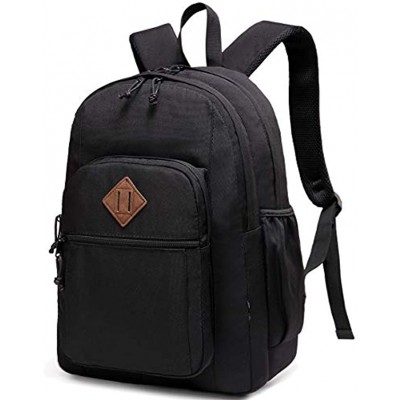 Backpack for Men Women Chase Chic Waterproof Dual-compartments School Backpack 15-in Laptop Backpack Large Office Travel Rucksack with Headphone Port black