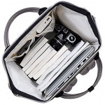 KALIDI School Bag Lightweight Laptop Backpack Casual Daypack Rucksack Water-Resistant Travel Backpack fits 15 inch MacBook Laptop for Boys Girls Men and Women,Grey