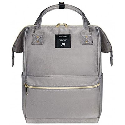 KALIDI School Bag Lightweight Laptop Backpack Casual Daypack Rucksack Water-Resistant Travel Backpack fits 15 inch MacBook Laptop for Boys Girls Men and Women,Grey
