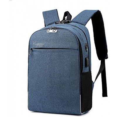 Kiyasui Nomad | Anti Theft Backpack Fits 15.6 Inch laptop with Headphone and USB Charging Port | Comfortable Smart Design for Travel Work School or University.