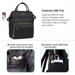 Laptop Backpack 15.6 Inch College Casual Daypack Rucksack Bag Computer Backpack with USB Charging Port for Business School Travel Black
