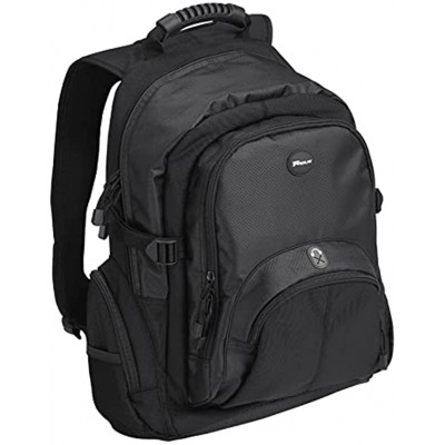 Targus Travel Laptop backpack Lightweight 20L Work plus school Bag Commuters rucksack Anti Theft multi-pocket Waterproof back packs for Men and Women Fits 15.4-16 inch Laptop Black CN600