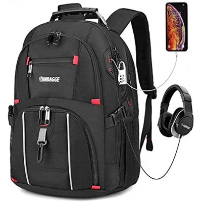 Waterproof Travel Rucksacks Daypack 15.6 inch Laptop Backpack Business Large Outdoor Hiking Bags for Men Students Women