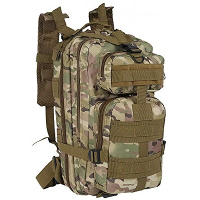 Military Tactical Backpack 30L Army Backpack Large Assault Rucksack Multi-Functional Army Combat Cadets Travel Adult Daypack for Outdoor Hiking Camping Fishing Trekking Travel Mountaineering