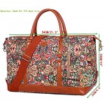 BAOSHA Oversized Travel Duffel Bag Carry on Weekender Overnight Bag for Women HB14 Flower