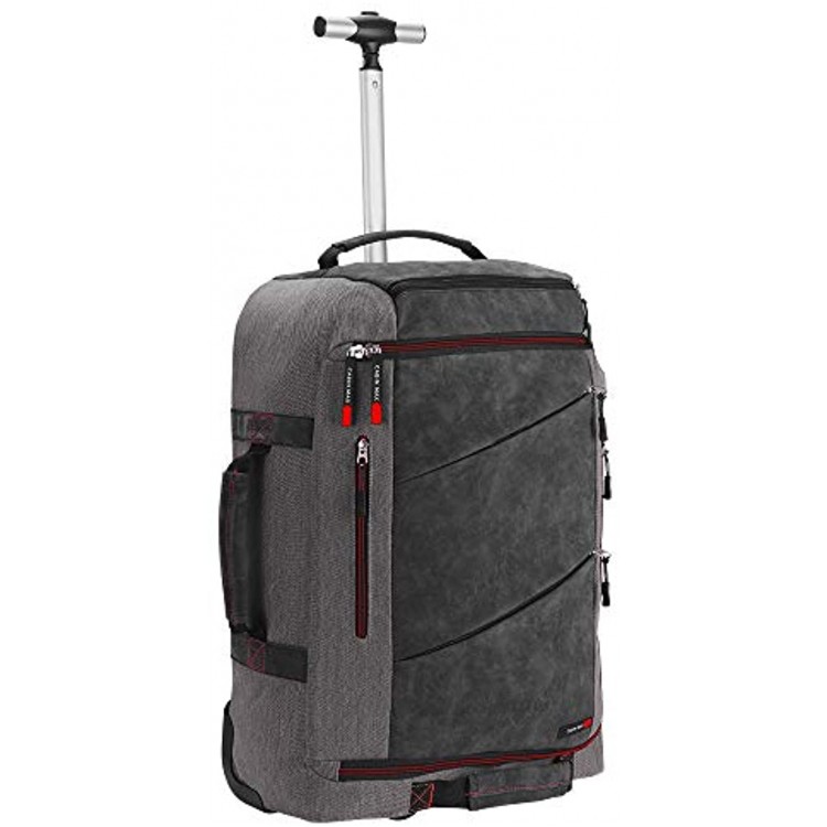 Cabin Max Manhattan Luggage Trolley on Wheels | Trolley Travel Backpack 55x40x20