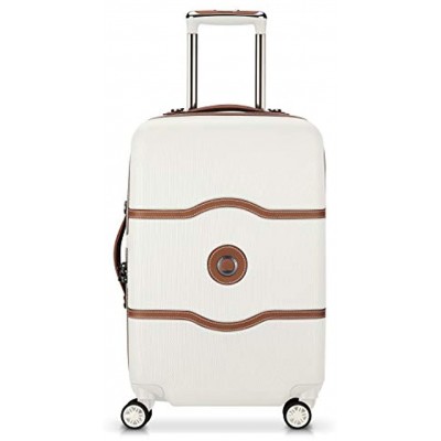 DELSEY Paris Chatelet Hardside Luggage with Spinner Wheels Champagne White Carry-on 21 Inch No Brake