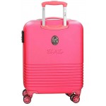 El Potro Ride Pink Cabin Suitcase 40 x 55 x 20 cm Rigid ABS Combination Lock 36 Litre 2.7 kg 4 Double Wheels Hand Luggage