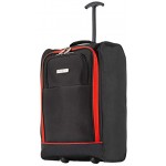 Flight Knight Set of Cabin Suitcase 55x35x20cm and Carry On Hand Luggage easyJet Ryanair Approved 2 Wheels Lightweight Bag Ideal for Airline Travel