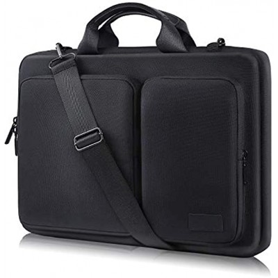 FANIS Laptop Bag 15.6 Inch Waterproof & Shockproof Laptop Briefcase with Shoulder Straps & Handle 360° Protection Notebook Case Compatible with 15.6 Inch MacBook Pro Surface Dell