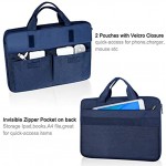 LANDICI Laptop Bag case 14-15.6 inch for Men Women Waterproof Computer Sleeve Cover with Shoulder Strap Compatible with MacBook Pro 15 16 15” Surface Laptop 3 4 Acer Hp Chromebook Blue