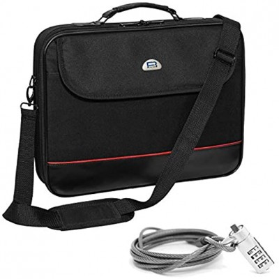 PEDEA laptop bag "Trendline" bag for notebooks with screens up to 20.1 inches 51 cm; shoulder bag with shoulder strap incl. notebook lock black