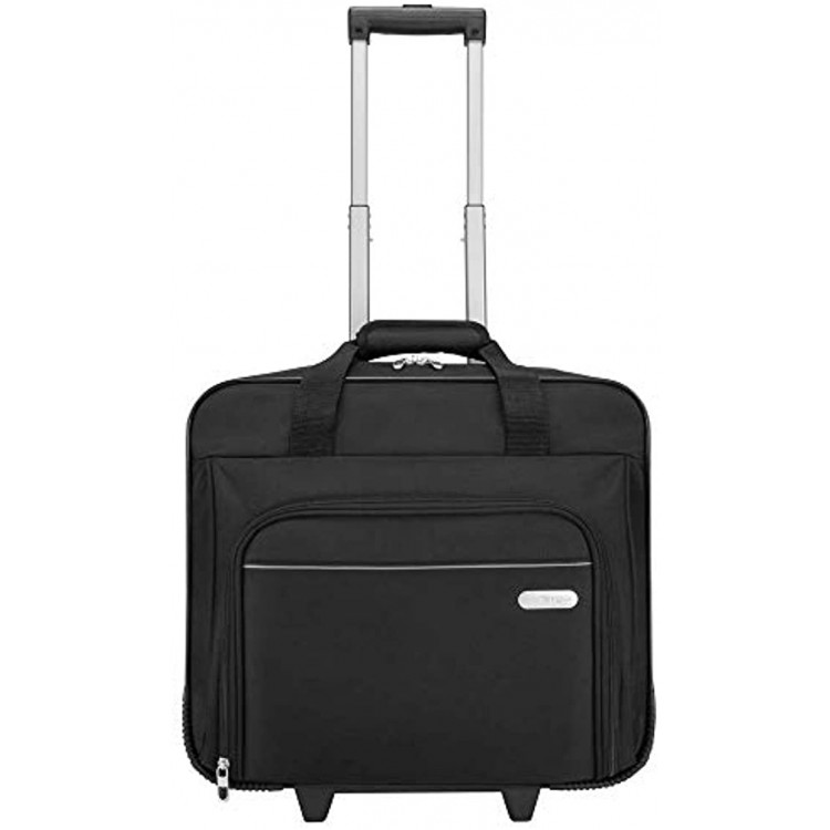 Targus Executive Premium Roller Bag Designed for Business Professional Travel and Commuter Briefcase fit up to 15.6-Inch Black TBR003EU