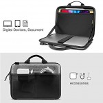 tomtoc 16 inch Laptop Sleeve Hardshell Shoulder Case for 16-inch New MacBook Pro M1 Pro Max 2021-2019 A2485 Organized Shoulder Bag with Tablet Pocket for Up to 12.9 Inch iPad Pro