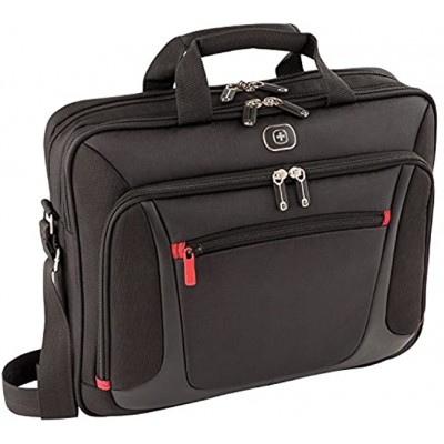 Wenger 600643 SENSOR 15 Inch Laptop Briefcase Padded Laptop Compartment with iPad Tablet eReader Pocket in Black {9 Litre}