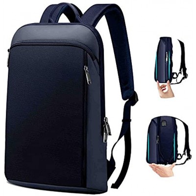 ZINZ Slim and Expandable 15 15.6 16 Inch Laptop Backpack Anti Theft Business Travel Notebook Bag with USB Multipurpose Large Capacity Daypack College School Bookbag for Men & Women,Blue