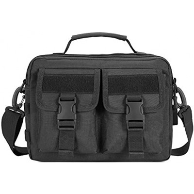 Selighting Tactical Crossbody Messenger Bag Mens Water Resistant Shoulder Handbags MOLLE iPad Briefcase