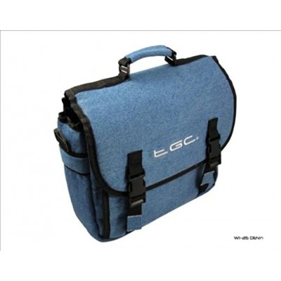 New Blue Denim Messenger Style Carry Case Bag for  Kindle Tablet