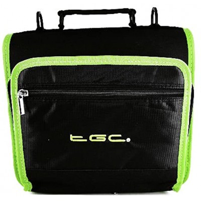New Electric Green & Black Deluxe Twin Compartment Shoulder Carry Case Bag for the  Kindle Touch Tablet Cover & Accessories