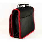 New Jet Black & Crimson Red Trims & Linings Deluxe Twin Compartment Shoulder Carry Case Bag for the Kindle Fire Tablet Cover & Accessories