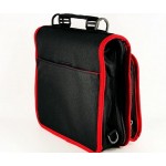 New Jet Black & Crimson Red Trims & Linings Deluxe Twin Compartment Shoulder Carry Case Bag for the Kindle Fire Tablet Cover & Accessories