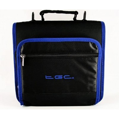 New Jet Black & Dreamy Blue Trims & Linings Deluxe Twin Compartment Shoulder Carry Case Bag for the  Kindle Touch Tablet Cover & Accessories