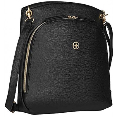 Wenger LeaSophie Shoulder Bag Fits up to 10″ Tablet 6 l Ladies Women Ideal for Business Uni School Travel Black