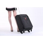 Kross Precision 21 Inch Business Scooter Classic Lightweight Rolling Case for Laptops Notebooks Netbooks Black Red
