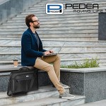 PEDEA Premium Clamshell Laptop Bag Case 13.3 inch with shoulder strap and sturdy protective frame black