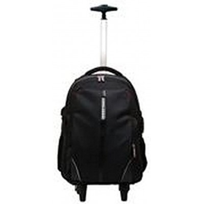 Phoenix Technologies PHDiscovery Nylon Trolley Bag with Wheels for Laptops Up to 17 Inches Black