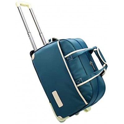 Rolling Suitcase Waterproof Luggage Bag Unisex Travel Business Thicken Wheeled Fashion HandbagBlue