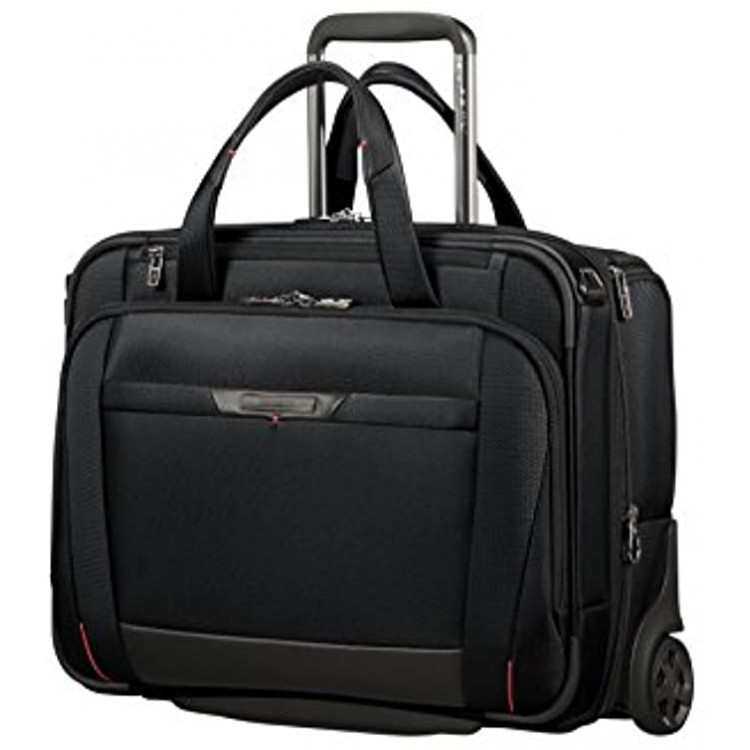 Samsonite Pro-DLX 5 15.6 Inch Expandable Laptop Roller Case with 2 Wheels 46 cm 29.5 37 Litre Black