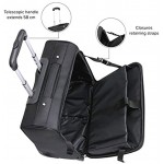 Tassia Business Laptop Roller Case Large Stowage Area 2 Wheel Laptop Rolling Case Business Suitcase Hand Luggage Pilot Case Wheeled Trolley