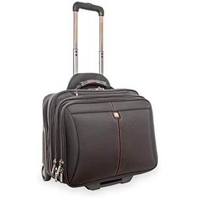 Verbatim Frankfurt 15.6" Laptop Bag with Wheels Trolley Case for Notebooks up to 15.6 Inches Black