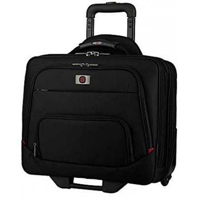 Wenger 605978 SPHERIA 16 Inch Wheeled Laptop Case Padded Laptop Compartment and Overnight Compartment in Black {24 Litre}